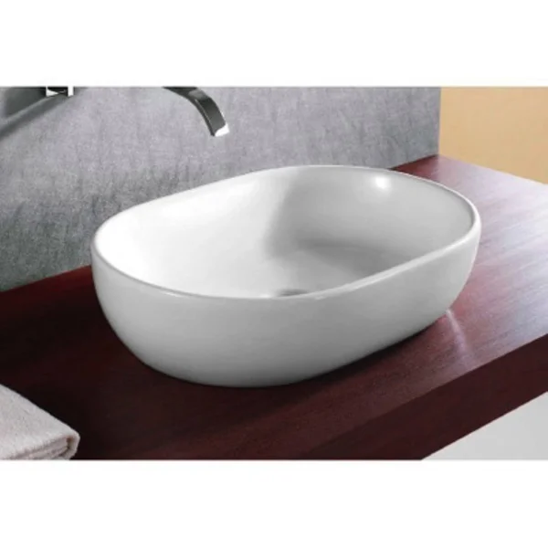 Nameeks CA4916 Caracalla 16-5/11x22 Ceramic Vessel Bathroom Sink White