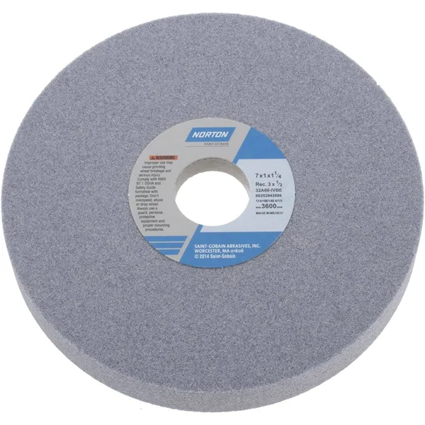 Norton 66252942686 (10/Pkg) Recessed Wheels One Side 7 x 1 x 1-1/4