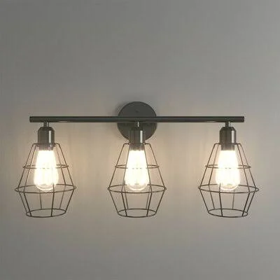 Thierry 3-Light Black Vanity Light 17 Stories