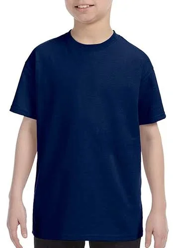 Navy Custom Printed Gildan Heavy Cotton Youth T Shirts (Navy - Sample)
