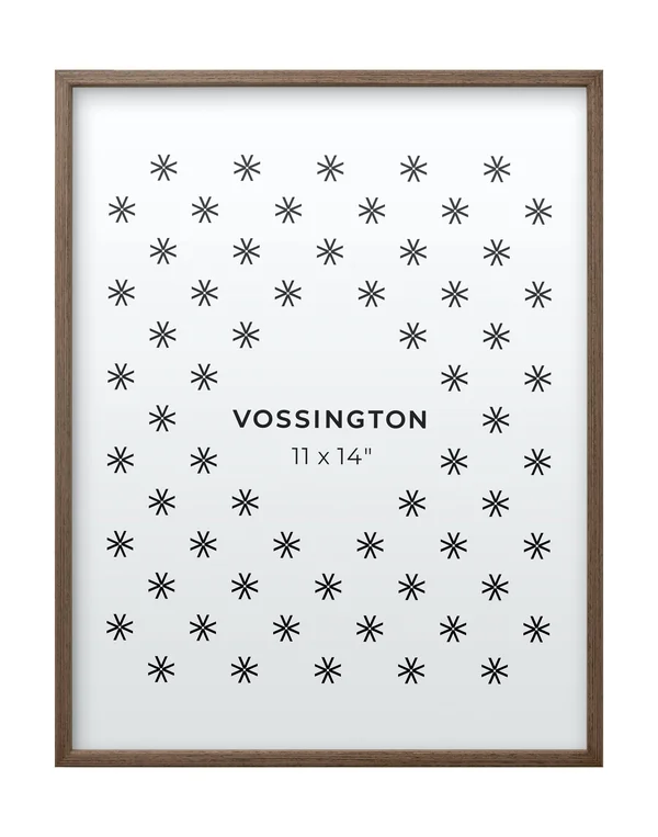 Vossington 11x14 Frame - Exclusive Exotic Wood Picture Frame, 11 x 14 inch, Thin Modern Look