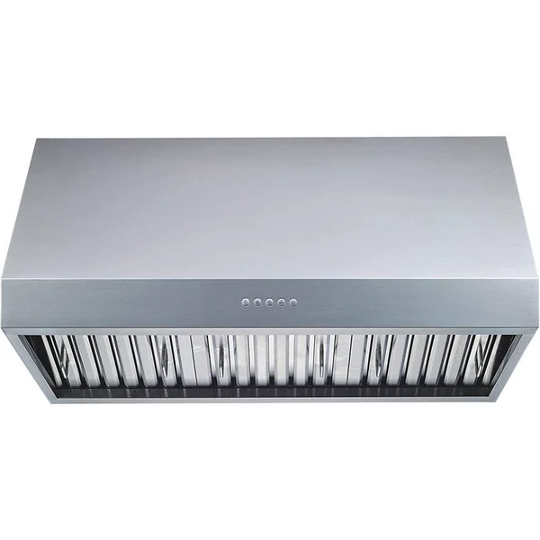 Winflo 30 in. 1000 CFM Professional Grade Ducted Stainless Steel Under Cabinet Range Hood with LED Lights and Baffle Filters, Si