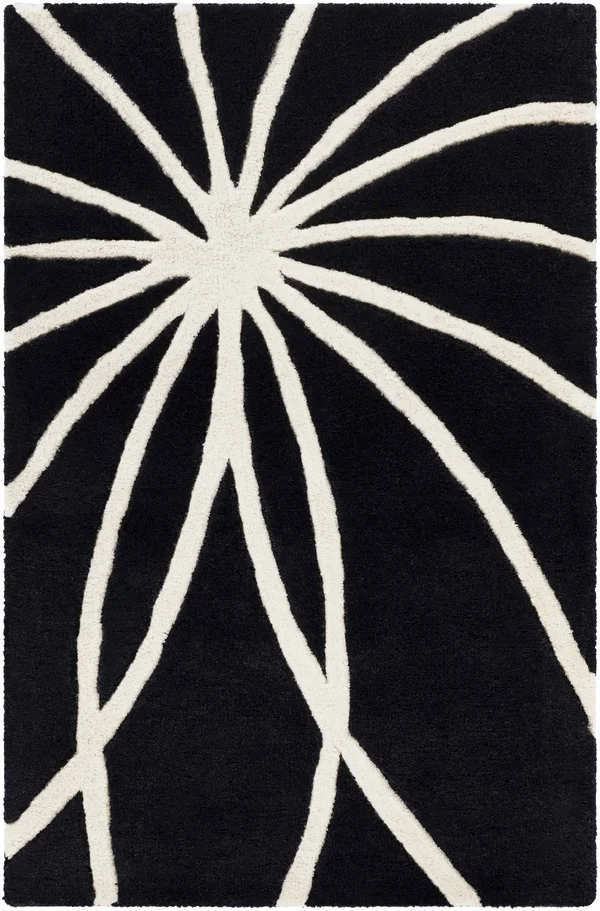 Surya Forum FM-7072 Black Area Rug - 6& Square