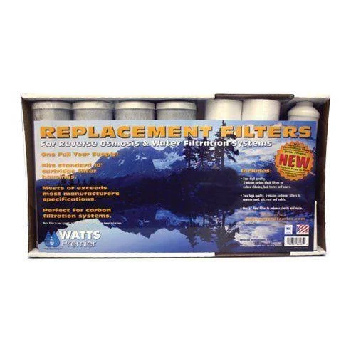 Watts 7-Pk RO Premier 1-Year 5-Stage REVERSE Osmosis Replacement Filter Kit