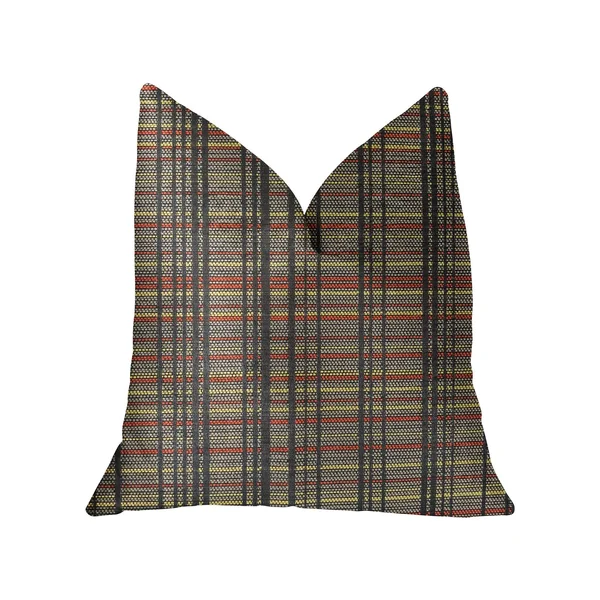 Plutus Grizzly Cay Gray Luxury Throw Pillow 16x22L x16x22W