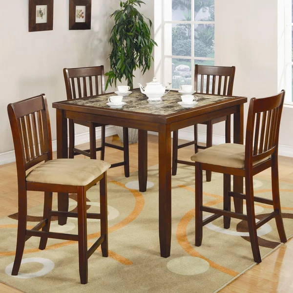 Coaster Furniture 5-Piece Counter Height Dining Set - 150154