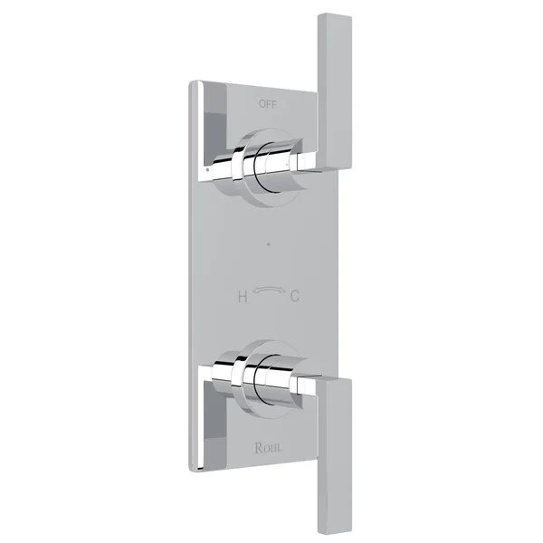 Rohl WA390L-APC/TO Wave 1/2x22 Thermostatic Trim with Diverter Finish: Polished Chrome