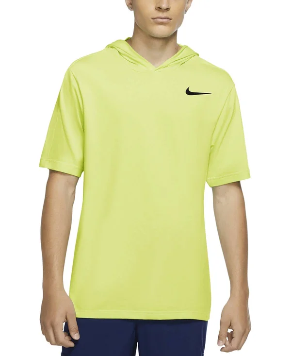 Nike Men's Hooded Logo T-Shirt - Light Lemon Twist - Size L