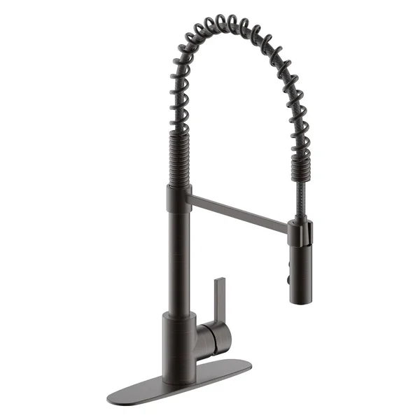 Ultra Faucets Uf17405 Euro Collection Single-Handle Spring Spout Kitchen Faucet Oil Rubbed Bronze