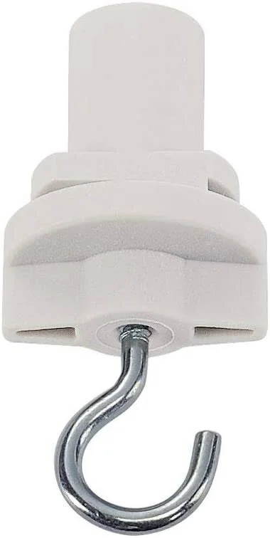 Slv 3-Phase Adapter with Hook for S 3P. Track/White