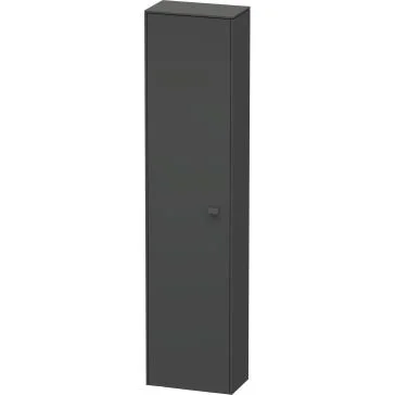 Duravit Brioso BR1320L4949 Tall Cabinet - Graphite Matt, 420 x 1770 x 240mm