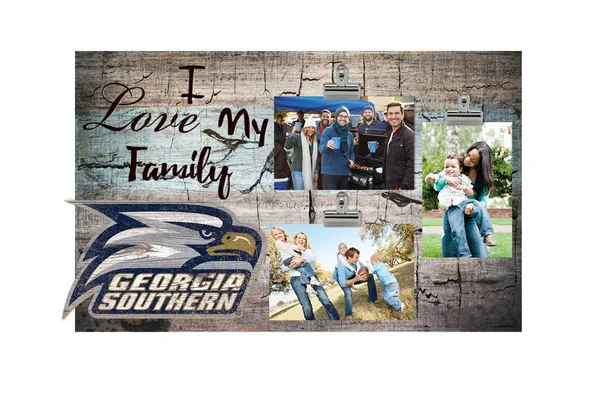 Georgia Southern Eagles 11x22 x 19x22 I Love My Family Clip Photo Frame