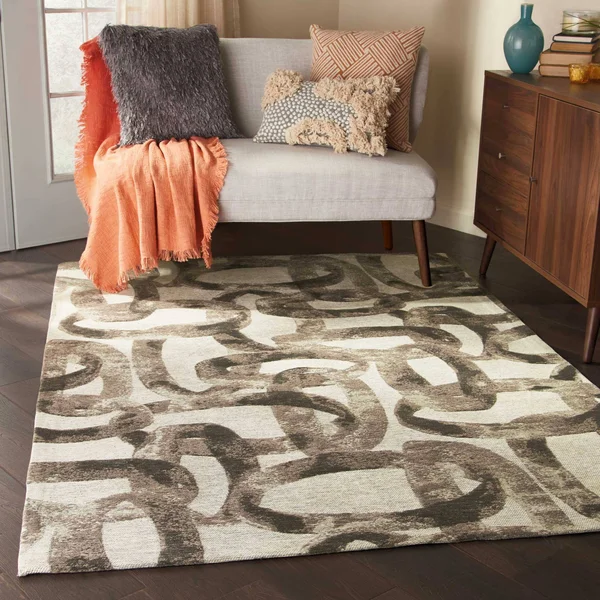 Nourison Studio NYC Design OM004 Glacier 2&3x22 x 7&6x22 Runner Area Rug