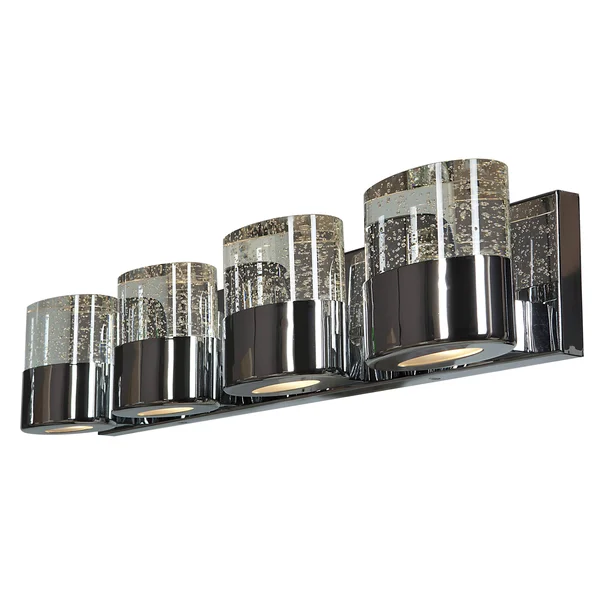Access Lighting Bubbles LED 4 Light Bath/Vanity - Chrome - 23928LEDDLP-CH-CLR