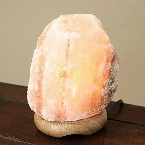 Authentic Himalayan Salt Lamp Large Crystal Rock Lamp Bulb Cute Desk Lamp Modern Nightstand Lamp 15 Watt Night Light 14 inch Tab