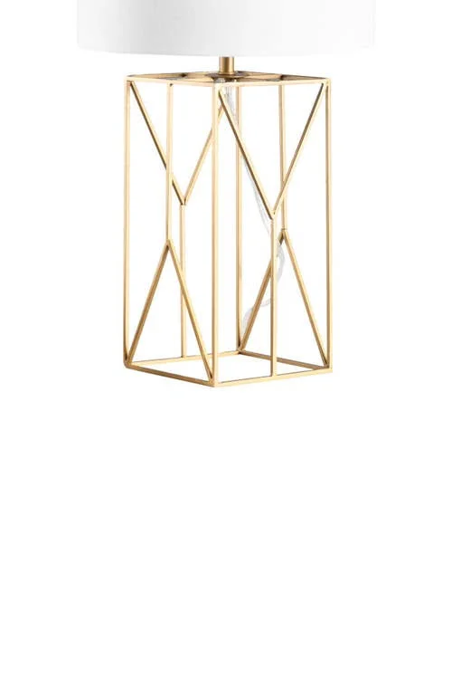 nuLOOM Mead 24x22 Iron Table Lamp - 12x22 W x 12x22 D x 23.5x22 H - Brass
