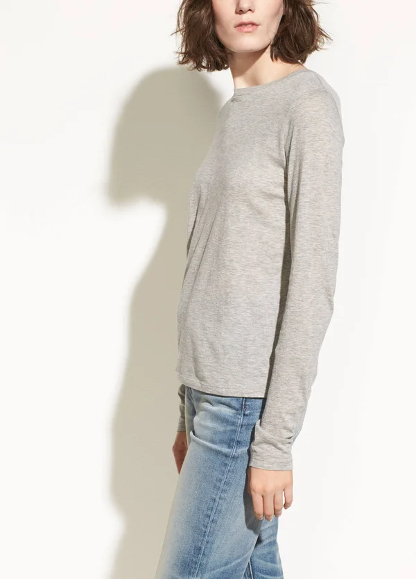 Vince Women's Essential Long Sleeve Crew