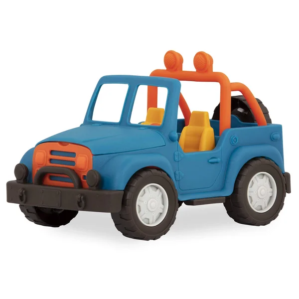 Wonder Wheels by Battat – 4 x 4 – Blue Off-Road Toy Truck with Spare Tire & Detailed Engine for Toddlers Age 1 & Up – 10