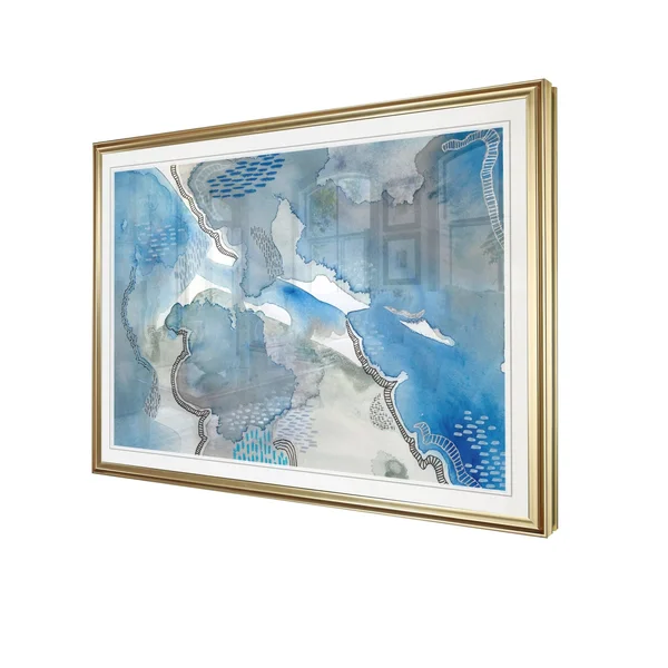 SubtleBlues I -Framed Giclee Print - 26x36