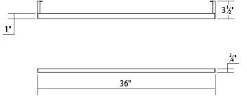 Sonneman 2814.03-3 Thin-Line 3& LED Indirect Wall Bar in Satin White