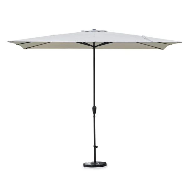 Belham Living Uptown 8x11ft. Rectangle Market Umbrella with Sunbrella Canopy - Size: 60 and 72, Black