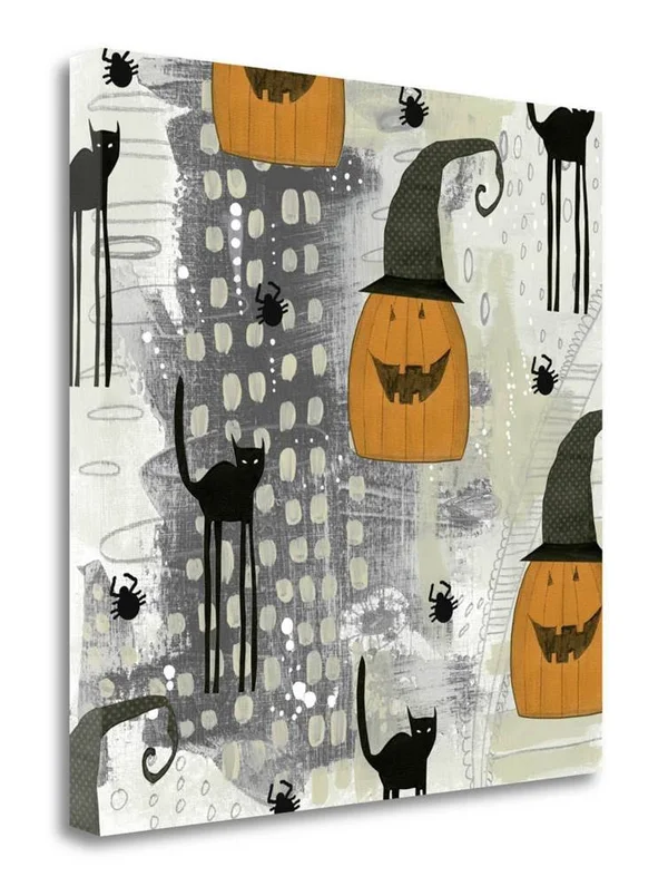 25x22 x 25x22 Halloween Pattern 2 by Sarah Ogren Fine Art Giclee Print