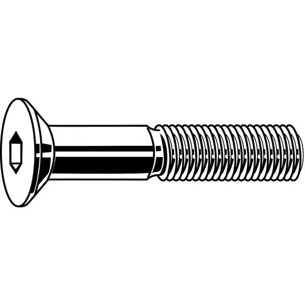 Fabory U07410.009.0100 #3-48 Flat Socket Head Cap Screw - 1 in L, 100 Pk