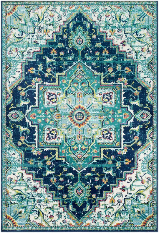 Surya Paramount PAR-1107 Teal Area Rug 8&10x22 x 12&9x22