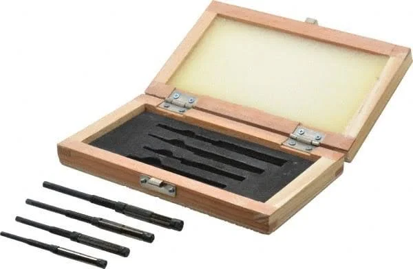 Value Collection Letter A to A Diam - 1/4 to 3/8" Variable Diam, Straight Shank, Adjustable Hand Reamer Set - Straight Flute, Hig
