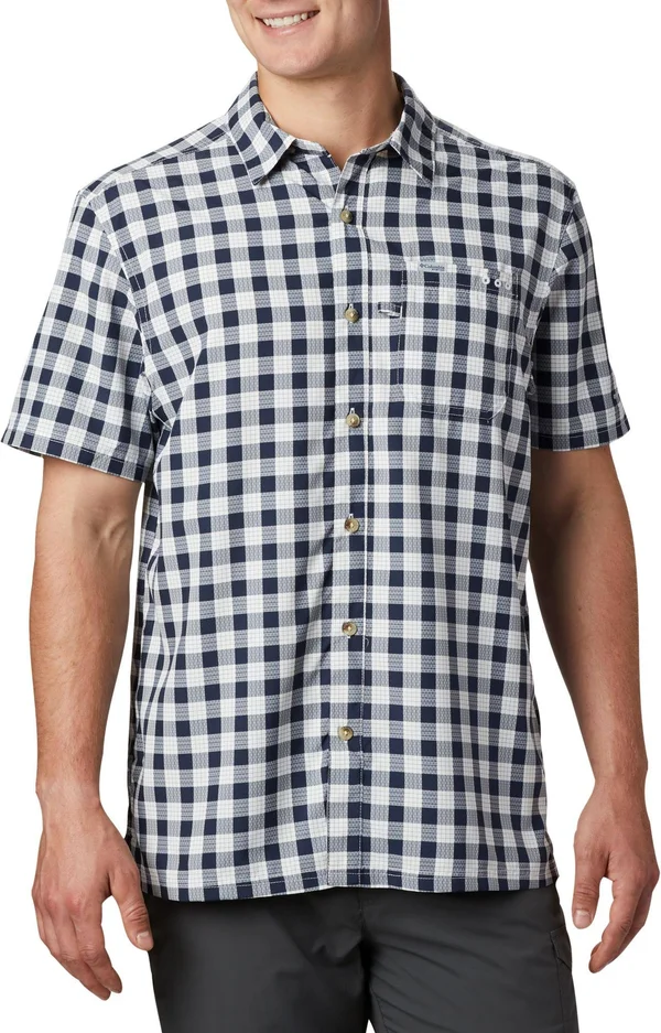 Columbia Men's Super Slack Tide Camp Shirt Blue S