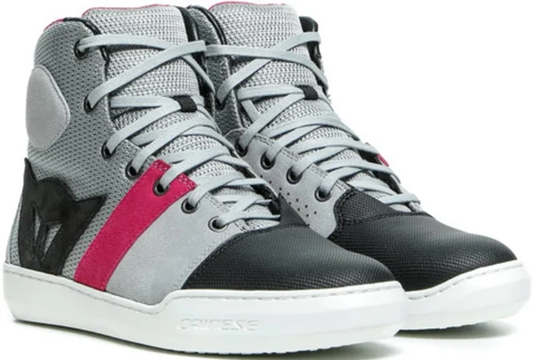 Dainese York Air Lady Shoes Light-Gray/Coral 41