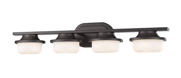 New Zlite Product Optum Collection 4 Light Vanity Light in Bronze Finish