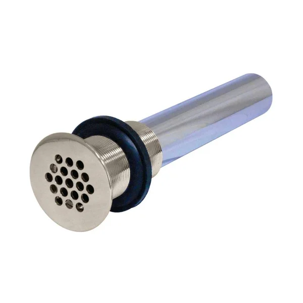 Kingston Brass Grid Bathroom Sink Drain Without Overflow, Polished Nickel HKB4006