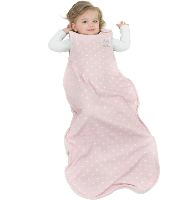 Woolino 4 Season Toddler Sleeping Bag, Merino Wool Toddler Sleep Sack, 2-4 Years, Rose