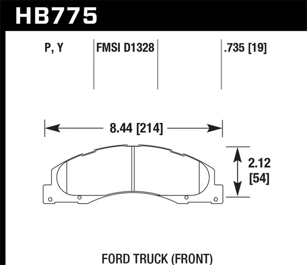 [HB775P.735]Hawk Performance Superduty Brake Pads