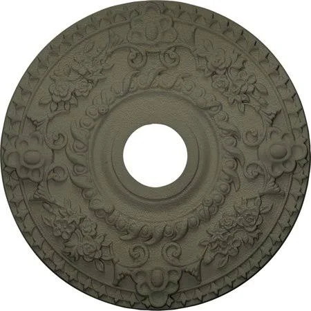 Ekena Millwork CM18ROPTF 18x22OD x 3 1/2x22ID x 1 1/2x22P Rose Ceiling Medallion (Fits Canopies Up to 7 1/4x22), Hand-Painted Pa