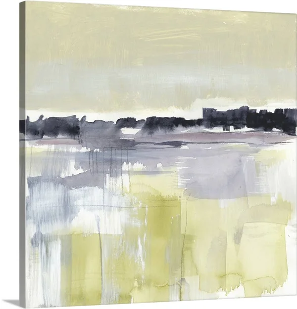 Violet and Olive Field I, Canvas Wall Art, 16x16, Great Big Canvas