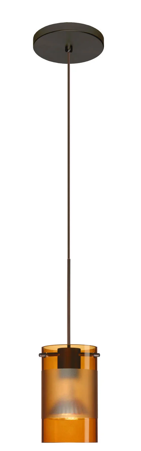 Besa Lighting 1XT-6524EG-LED-BR Scope Pendant Light - Bronze