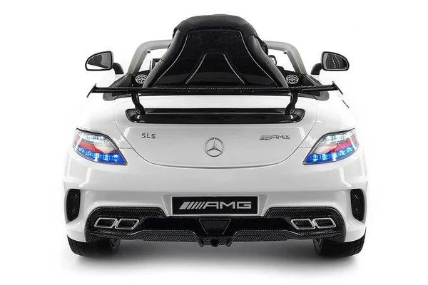 2018 Mercedes SLS AMG 12V Battery Powered Motorized Ride on Toy Car with Built in LCD TV, LED Lights, Leather Seat