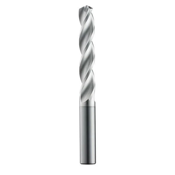 SGS 10.3mm 124° Helical Flute Solid Carbide Screw Machine Drill Bit - Uncoated, Right Hand Cut, 2.1654x22 Flute Length, 4.016x22