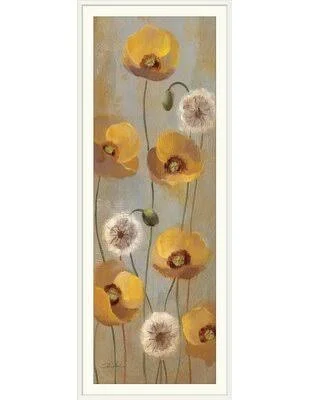 &Spring Poppies II& by Silvia Vassileva Painting Print Great Big Canvas Format: White Frame - Size: 44x22 H x 20x22 W x 1x22 D