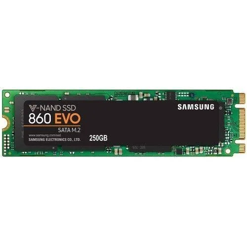 Samsung 860 Evo 250 GB Solid State Drive - SATA (SATA/600) - Internal - M.2 2280