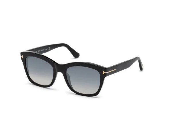 Tom Ford Lauren-02 FT0614 01C Shiny Black Geometric Sunglasses