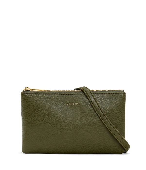 Matt & Nat Triplet Crossbody Bag - Leaf