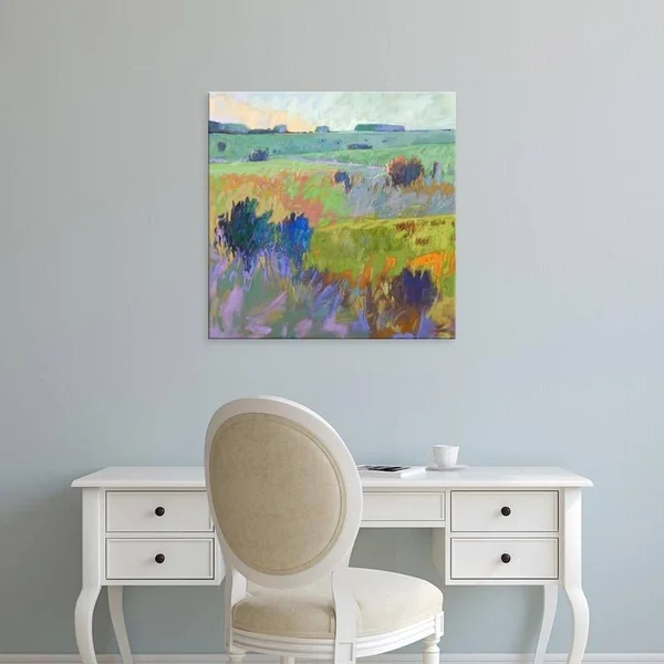 Easy Art Prints Jane Schmidt's 'From Here to There' Premium Canvas Art - 36 x 36 - Brazilian Barnwood Frame