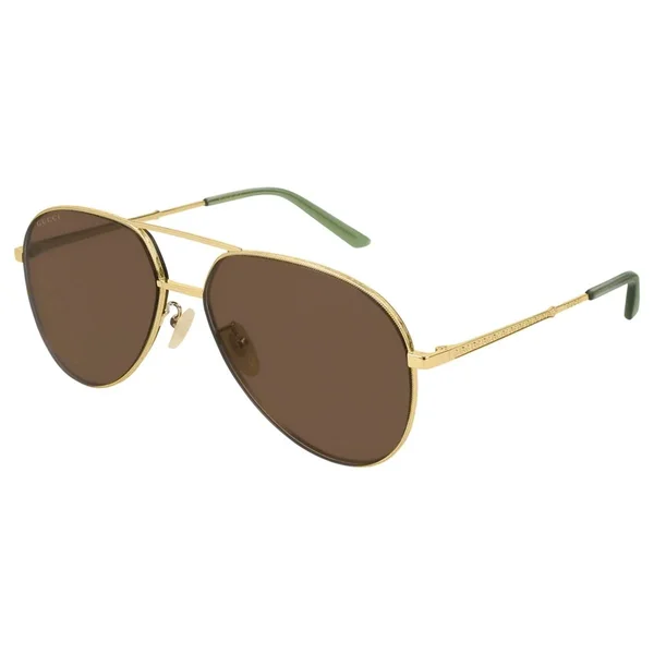 Gucci GG0356S 002 Gold Aviator Sunglasses