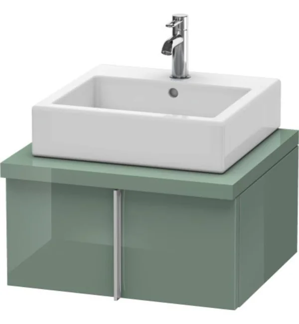 Duravit VE655004949 Vero 23 5/8x22 Wall Mount Single Bathroom Vanity with One Drawer - Graphite Matte (decor)