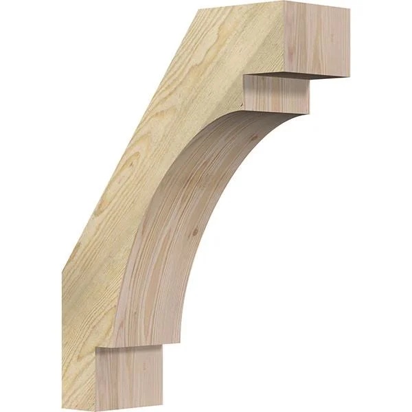 Ekena Millwork 6x22W x 18x22D x 24x22H Merced Rough Sawn Brace, Douglas Fir