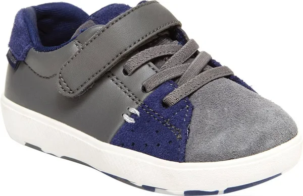 Stride Rite M2P Maci (Toddler) Grey/Navy - Toddler Boy's, Size: 5