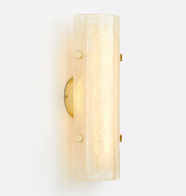 Rejuvenation Willamette 16x22 LED Champagne Fluted Sconce A2562, Aged Brass